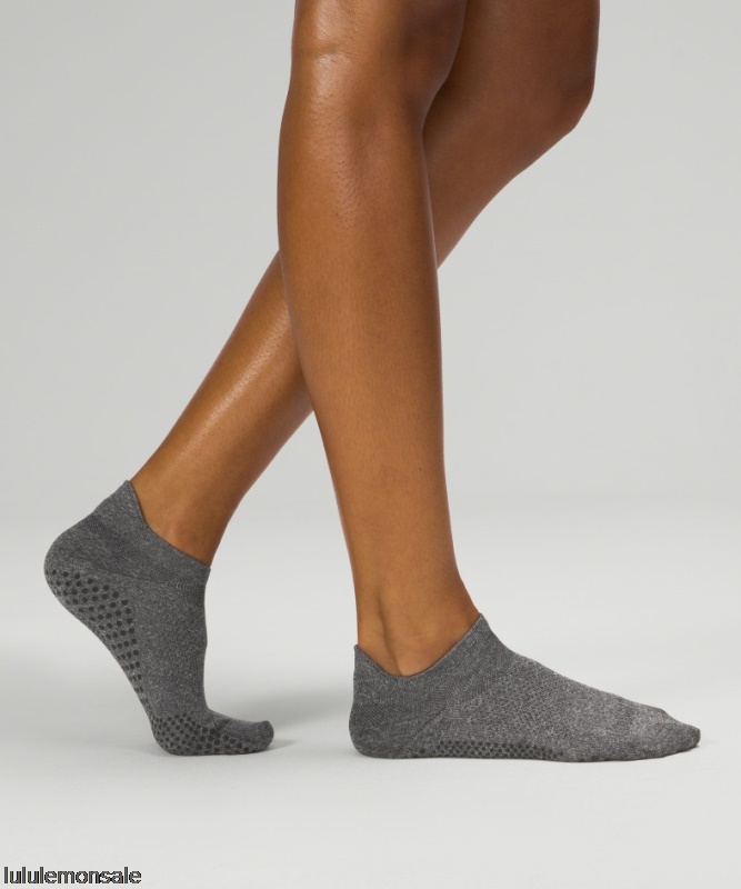 Lululemon Damen DELULU459 | Find Your Balance Studio Tab Socke Graphitgrau Meliert